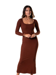 Shapewear Long Sleeve Dress