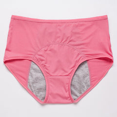 Large Size 10 Mesh Breathable Pre and Post Period Leakage Prevention Physiological Pants Medium and High Waisted Women's Panties