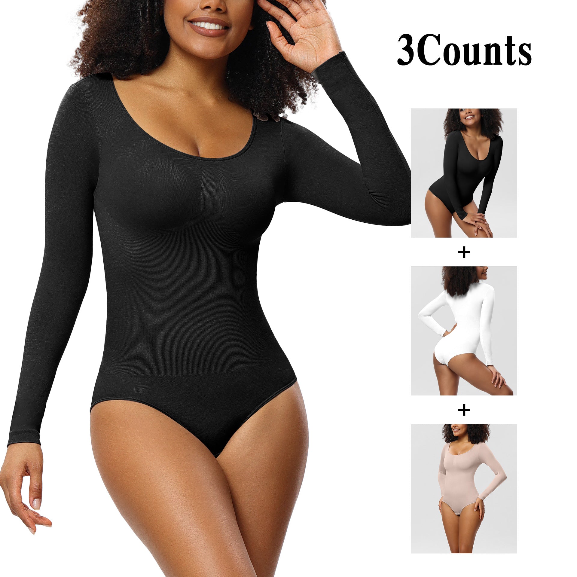 Seamless one-piece shapewear