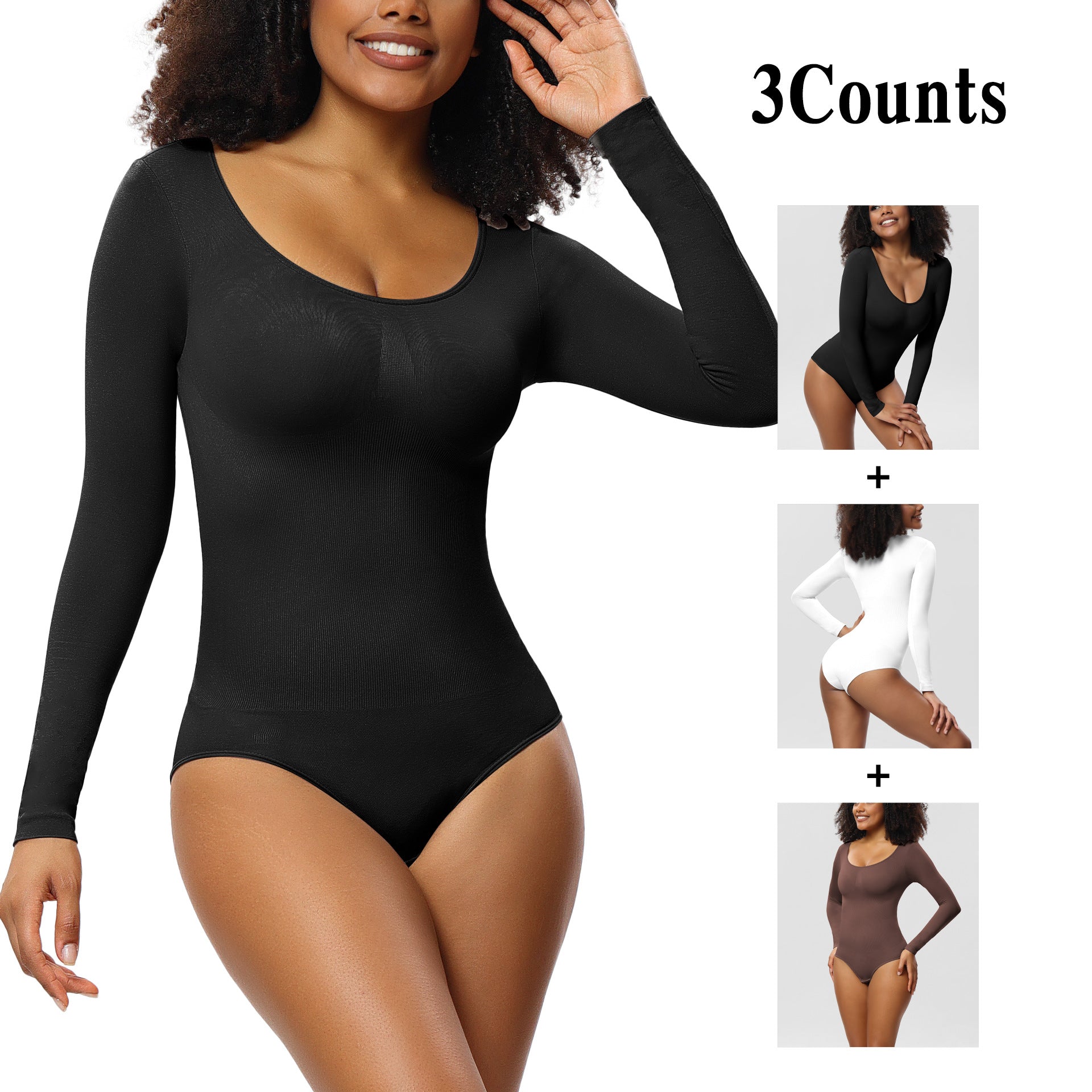 Seamless one-piece shapewear