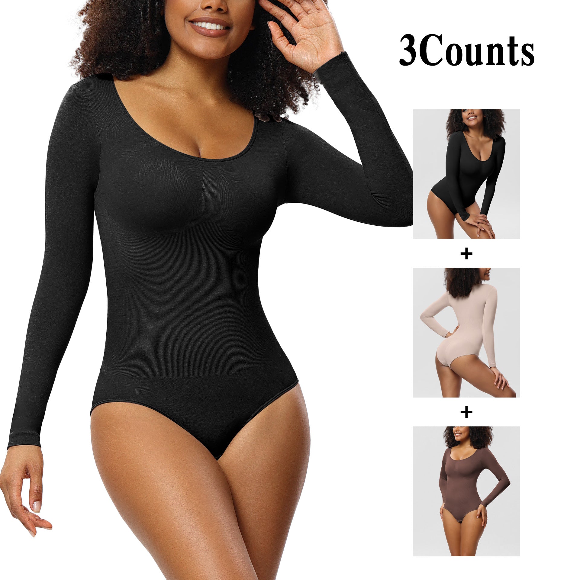 Seamless one-piece shapewear